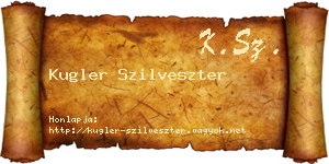 Kugler Szilveszter névjegykártya