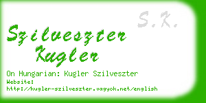 szilveszter kugler business card